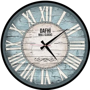 Dafhi Dekoratif Ahşap Duvar Saati 35x35