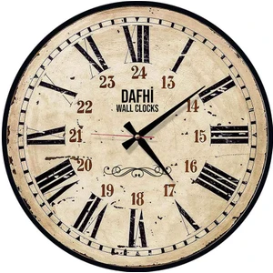 Dafhi Dekoratif Ahşap Duvar Saati 45x45