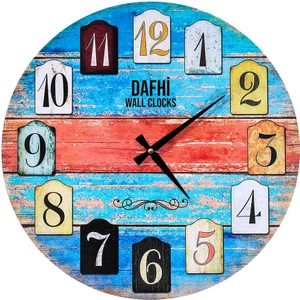 Dafhi Dekoratif Ahşap Duvar Saati 45x45