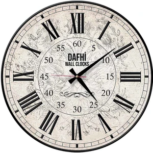 Dafhi Aksesuar Dafhi Dekoratif Ahşap Duvar Saati 45x45