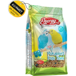 Super  Energy  Muhabbet Kuşu Yemi 400 G Özel Koli 6 Adet