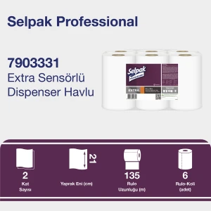 Selpak Professional Sensörlü Havlu 21CM - 135 mt 36GR/M2 (7903331)