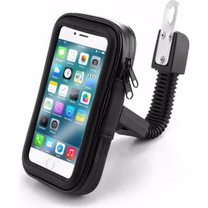 Universal Su Geçirmez Bisiklet Motosiklet Telefon Tutucu Fermuarlı Çanta Xl Siyah - AL2927