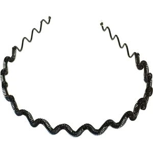 Yaylı Zigzag Metal Taç Erkek Kadın Sporcu Saç Tacı