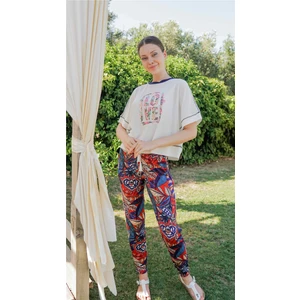 Kadın Ekru  Pijama Takımı 10012