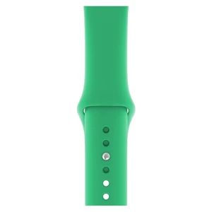 Apple Watch 2 3 4 5 6 7 Se Uyumlu 42-44 mm  A+ Kaliteli Silikon Kordon Zümrüt Yeşili