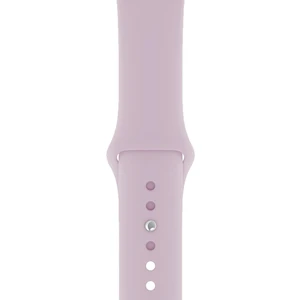 Apple Watch 2 3 4 5 6 7 Se Uyumlu 42-44 mm  A+ Kaliteli Silikon Kordon Açık Lavanta