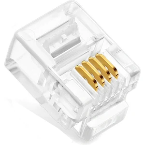 Jack Networt Konnektör RJ11 6P4C - 100 Adet