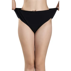 Kadın Siyah Pamuklu Likralı Büyük Beden 3'lü Külot 642