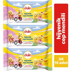 Dalin Hijyenik Cep Mendili 15X3 Adet