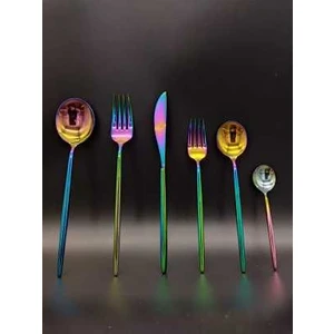 Brondoff Ikon 36 Prç Rainbow Çatal Kaşık Bıçak Seti