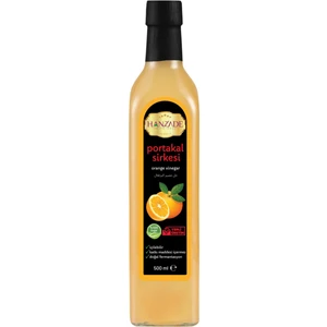 Hanzade Bitkisel İçilebilir Katkısız Cam Şişe Portakal Sirkesi 500 ml