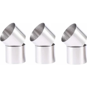 Intime Endüstriyel Mutfak Intime - 6'lı Yuvarlak Parfe - Tek Kişilik Pasta Kalıbı - 8x6 cm