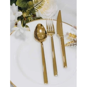 Stayle 42 Parça Gold Titanyum Çatal Kaşık Seti