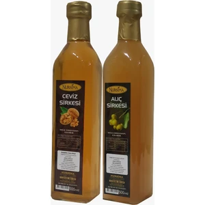 Ceviz Sirkesi 500 ml + Alıç Sirkesi Cam Ambalaj 500 ml