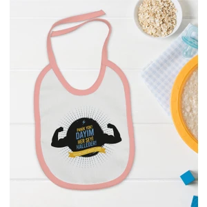 Bk Kids Pembe Bebek Mama Önlüğü - Model 68