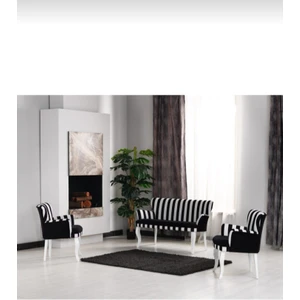 Mert Concept Mertconcept Kollu Zebra Çay Seti Koltuk Salon Bahçe Takımı
