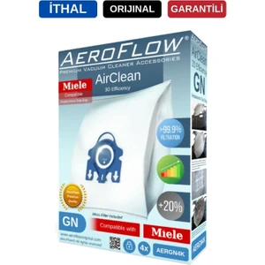 Classic C1 Powerline Uyumlu Gn  Miele Toz Torbası (Dörtlü Paket)
