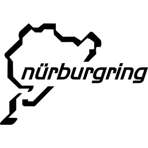 Quart Aksesuar Nürburgring Oto Sticker Araba Cam Sticker