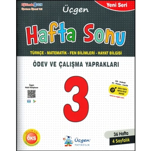 Üçgen Yayıncılık 3. Sınıf Hafta Sonu Ödev ve Çalışma Yaprakları(Türkçe-Matematik-Fen-Hayat)