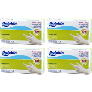 Lateks Eldiven Pudralı Orta (M) - 100'LÜ 4 Paket