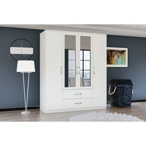 Gm538 Smartline 4 Kapı 2 Çekmeceli Aynalı Gardırop