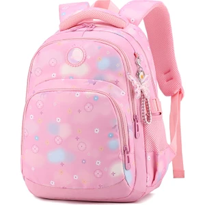 Lovehome Desen Baskılı Çocuk Sırt Çantası - Pembe (Yurt Dışından)