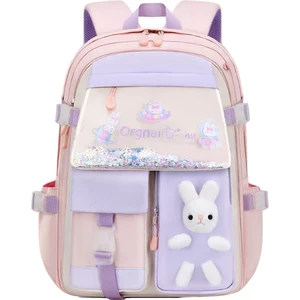 Pinellia Flowers Büyük Kapasiteli Çocuk Sırt Çantası  - Pembe  (Yurt Dışından)