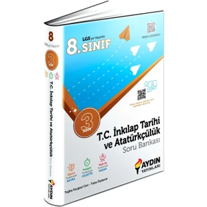 Aydın Yayınları 8. Sınıf İnkılap Tarihi Üç Adım Soru Bankası