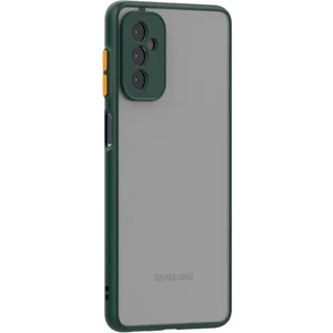 M.TK Moveteck Samsung Galaxy M13 Uyumlu Kılıf Kamera Lens Korumalı Arkası Mat Şeffaf Tuşları Renkli Ince Kapak