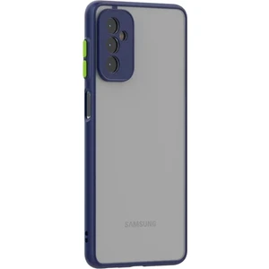 M.TK Moveteck Samsung Galaxy M13 Uyumlu Kılıf Kamera Lens Korumalı Arkası Mat Şeffaf Tuşları Renkli Ince Kapak