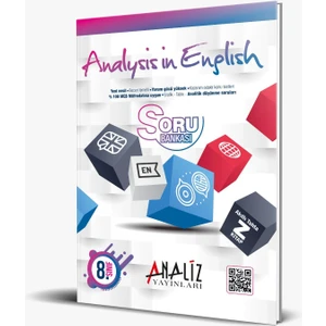 Analiz Yayınları 8.Sınıf ingilizce Soru Bankası 3 Adım  HGS