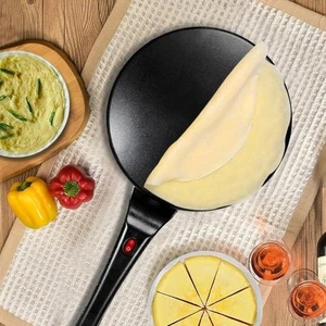 Elektrikli Krep Makinesi Pizza Krep Makinesi Yapışmaz Kalbur Pişirme Tava Kek Makinesi Mutfak Pişirme Araçları | Waffle Makineleri