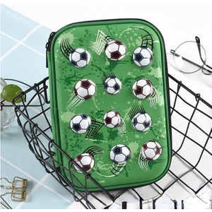 Futbol Topu Desenli Kalem Kutu - Yeşil (Yurt Dışından)