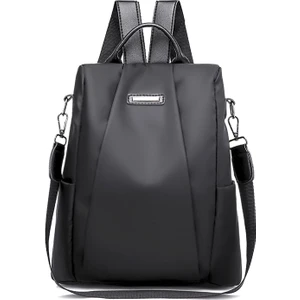 Zhenweixin Store Kadınlar Siyah Su Geçirmez Oxford Kumaş Seyahat Sırt Çantası (Yurt Dışından)
