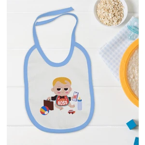 Bk Kids Mavi Bebek Mama Önlüğü - Model 24