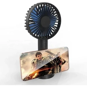 Mini Şarjlı Standlı El Vantilatörü Fanı Soğutucu Vantilatör Siyah