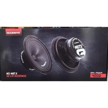 Massive MS-M8TX 20 cm Midrange Hoparlör 400 Wat Maximum Fiyatı