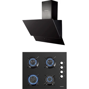 Kumtel Siyah 2 li Set (Ocak-Dokunmatik