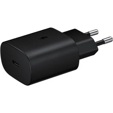 Samsung EP-TA800N Type-C 25W Hızlı Şarj Aleti Siyah Ev Şarj Adaptörü ile Hızlı Şarj