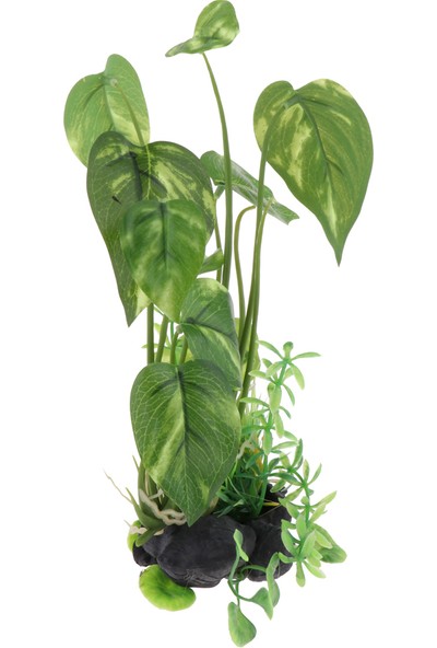 Yosicil Akvaryum Teraryum Sürüngen Tankı Peyzaj Süslemeleri Için Yapay Bitki 22 cm (Yurt Dışından)