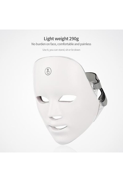Xinh 7 Renkler LED Yüz Maskesi Foton Terapi Cilt Gençleştirme Anti Akne Kırışıklık Kaldırma Fotodinamik LED Yüz Maskesi Kablosuz Kullanım | LED Maskesi (Yurt Dışından)