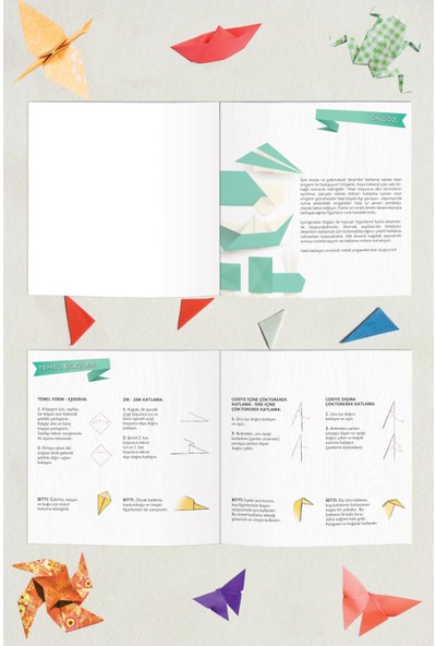 Le Color Origami 246 Kağıt Katlama Sanatı Ebru Geometrik