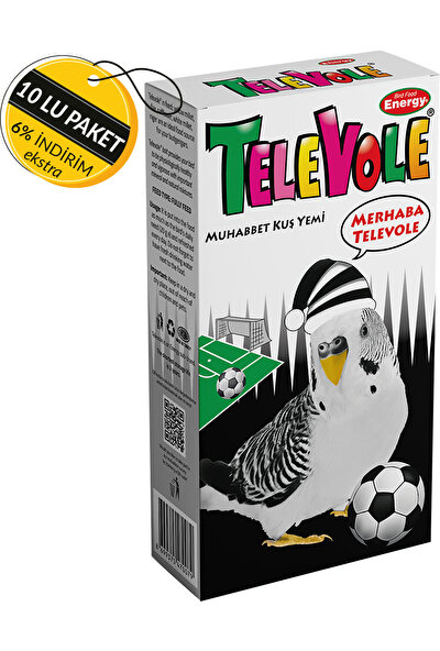 Bird Food Energy Televole Muhabbet Kuşu Yemi/bjk 300 G Özel Koli 10 Adet
