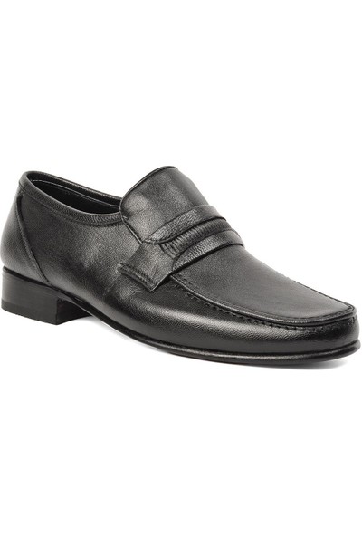 Suphi Şeker Siyah Deri Erkek Klasik Ayakkabı