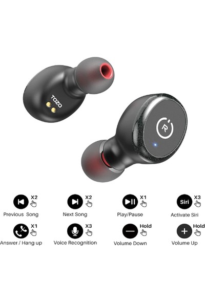 Tozo T10 Bluetooth 5.3 Kablosuz Kulaklık