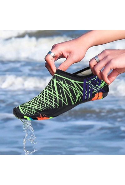 Ally Su Geçirmez Spor Koşu Plaj Yüzme Ayakkabısı Yeşil
