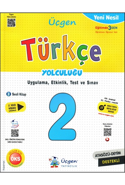 Üçgen 2. Sınıf Yeni Nesil Matematik+Türkçe+Hayat Bilgisi + Sınav Kitabı 4 Kitap