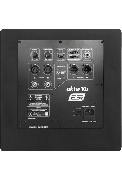 ESI Audio Aktiv 10S | 150W 10" Aktif Subwoofer