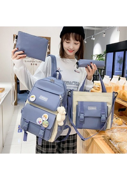 Magic Açık Sırt Çantası Büyük Kapasiteli Okul Çantası Postacı Çantası 4 Parçalı Set (Yurt Dışından) fiyatları